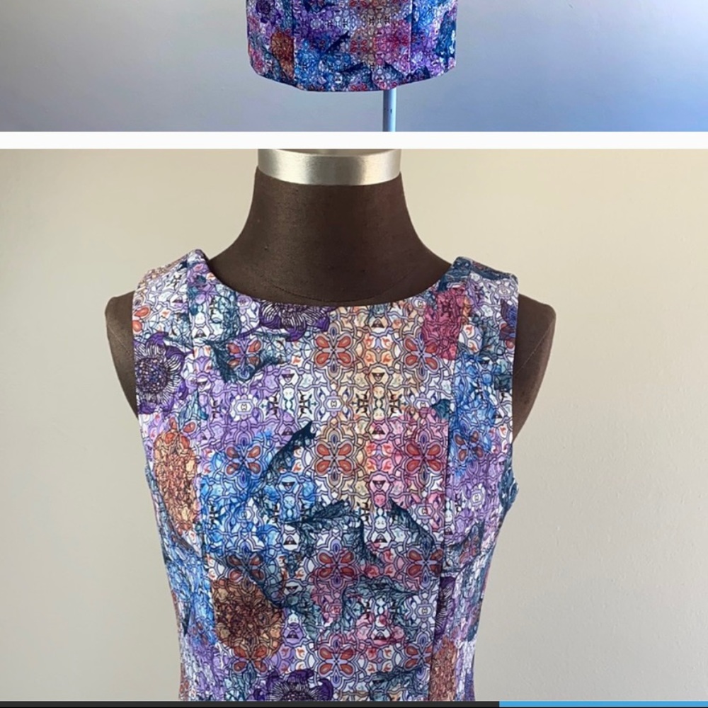 H&M high neck floral printed dress size 10 - Picture 6 of 6